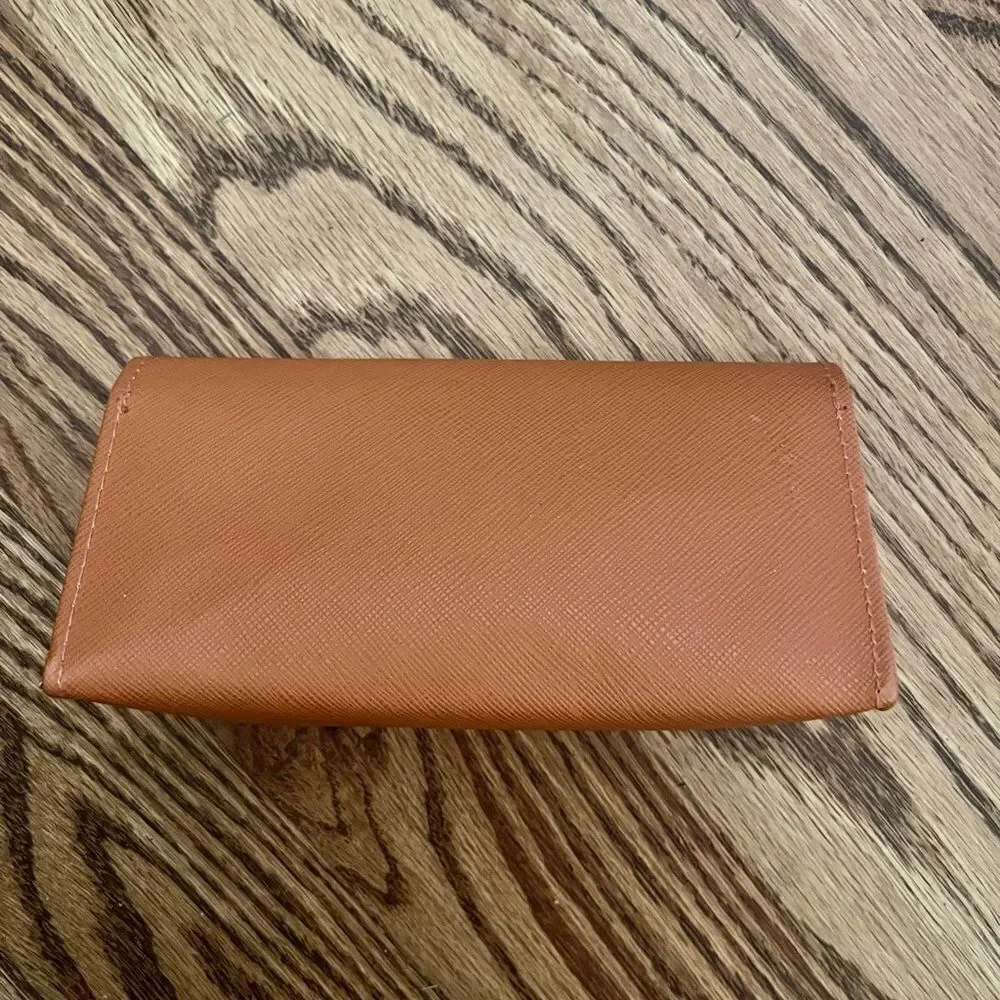 Tory Burch Orange and Gold Sunglass Case